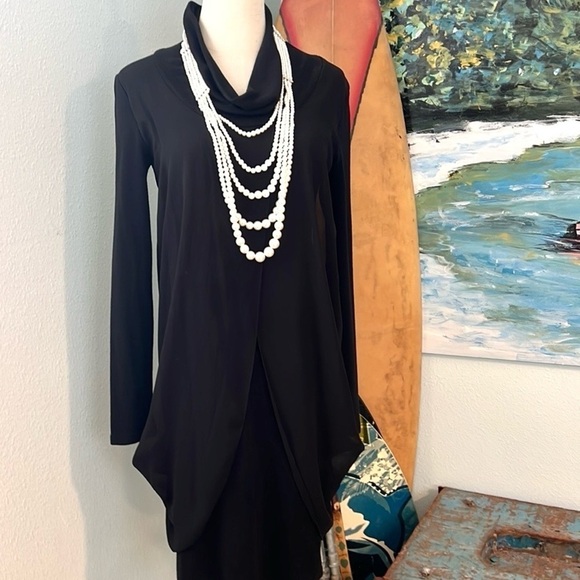 VTG Anthro’s PATRIZA LUCA, MILANO,Italy,Sheer-Side Draped Panels,BodyCon,Size M - Picture 12 of 15